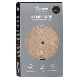 EasyToys Hemp Rope - kender bondage kötél (5 m, testszínű)