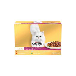 GOURMET GOLD Duó élmény nedves macskaeledel 12x85g