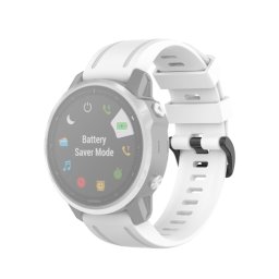 SZILIKON pánt Garmin Fenix 6S / 6S Pro / 6S zafír fehér