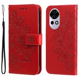 ART MANDALA Pénztárca tok Huawei Nova 13 piroshoz