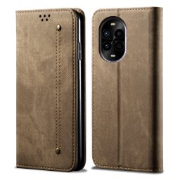 DENIM pénztárcahuzat Huawei Nova 13 Pro szürkebarna színben