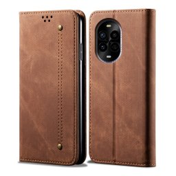 DENIM pénztárcahuzat Huawei Nova 13 Pro barna színben