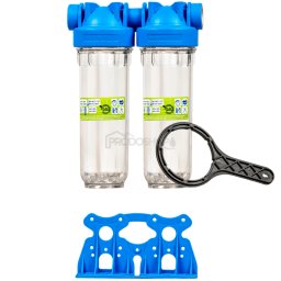 Szűrő SENIOR 10 "DUO csatlakozó 1/2" kétlépcsős vízszűrő ház ivóvízhez