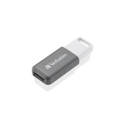 VERBATIM Pendrive, 128GB, USB 2.0, VERBATIM "Databar", szürke