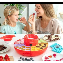 2 in 1 Gumicukor és csokoládéforma, fondü gép (InnovaGoods)
