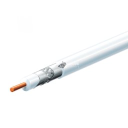 Home S 6TSP/WH koax kábel, 75 Ohm, PVC és PE szigetelés, réz bevonatú acél ér, alumínium + PET fólia 96 szál aluharisnya, 100m,