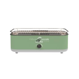 Barbecook BC-ELE-1002 E-Carlo elektromos asztali grill, zöld, 42,5x33x16,5cm