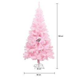 Rózsaszín műfenyő 150 cm-es