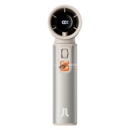 JisuLife FA55 Brown kézi ventilátor, 9000mAh akkumulátor, LED kijelző, negatív ion légtisztítás, barna