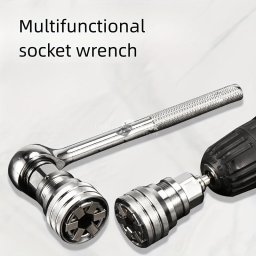 Univerzális elektromos fúró Magic Sleeve átalakító, 10-19 mm-es racsnis csavarkulcs hüvely