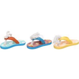 Flamingo Floppe latex kutyajáték - színes papucs 1 db