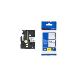 TZE-SE4 Tape Cassette (18mm) Black on White 8m (TZESE4)