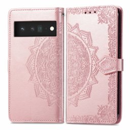 ART Pénztárca borító Google Pixel 6 ORNAMENT rózsaszín