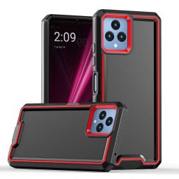 DOUBLE COLOR Védőburkolat T Phone / T Phone 2023 fekete - piros