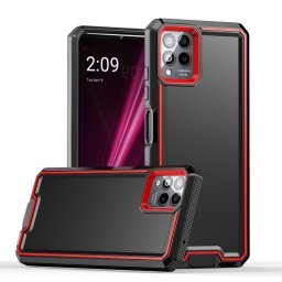 DOUBLE COLOR Védőburkolat T Phone Pro / T Phone Pro 2023 készülékhez fekete-piros