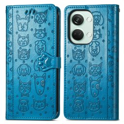 ART Pénztárca huzat One Plus Nord 3 5G ANIMALS kék