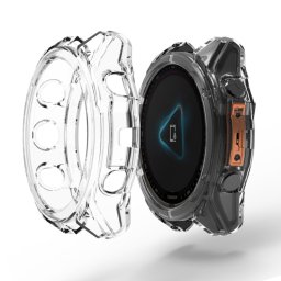 TPU HALF BORÍTÓ burkolat Garmin Fenix 8 51mm átlátszóhoz