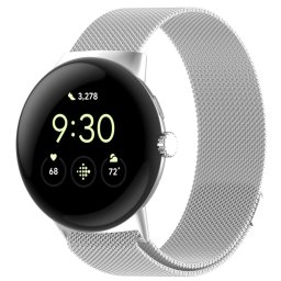 MILANESE Fémszíj Google Pixel-hez Watch3 41mm ezüst