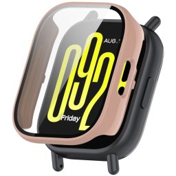 PC FULL COVER Műanyag borítás üveggel Xiaomi Redmi-hoz Watch 5 Lite rózsaszín