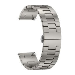 H-SHAPED Fém szíj a Huawei-hoz Watch GT 5 46mm / Watch GT 5 Pro 46mm TITÁN