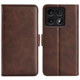 OLDALSÓ pénztárca tok Xiaomi 14T sötétbarna