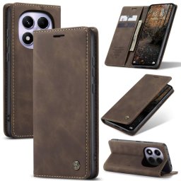 CASEME Flip tok Xiaomi Redmi Note 14 Pro-hoz sötétbarna