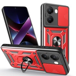 RING KAMERA Borító tartóval Xiaomi Poco X7 Pro piros
