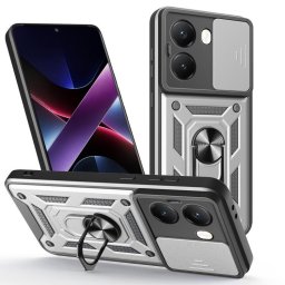 RING KAMERA Borító tartóval Xiaomi Poco X7 Pro ezüsthöz
