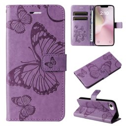 ART BUTTERFLY Lila pénztárca tok Apple iPhone 16e