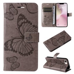 ART BUTTERFLY Tárcatáska Apple iPhone 16e szürke