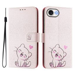 ART Pénztárcahuzat Apple-hoz iPhone 16e CUTE CAT