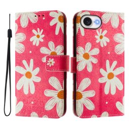 ART Tárcahuzat Apple-hoz iPhone 16e PINK DAISY
