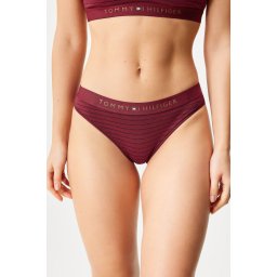 Tommy Hilfiger Original Lurex klasszikus bugyi borszín L