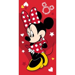 Disney Minnie egér Pretty in Red pamut fürdőlepedő - strand törölköző