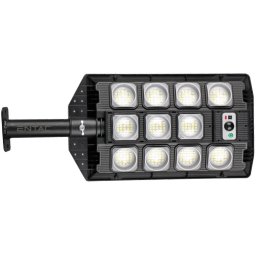 Entac LED Szolár Utcai Lámpa Távirányítóval, Mozgásérzékelővvel Autamata Dimm funkcióval, 1000lm