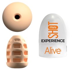 Alive - Shot mini maszturbátor semleges nyílással (világos bőrszín)