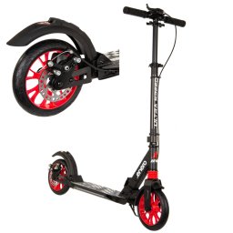 Összecsukható robogó ENERO ULTRA SPEED tárcsafékkel, 200mm, fekete