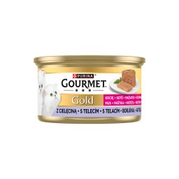 Gourmet Gold Kitten pástétom borjúval nedves macskaeledel 85 g