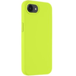 Apple iPhone 16e / 17e, Szilikon tok, mikrofiber plüss belső, Magsafe kompatibilis, Tactical MagForce Velvet Smoothie, világoszöld