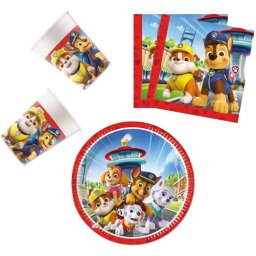 Paw Patrol Rescue Heroes, Mancs Őrjárat party szett 36 darabos, 23 cm-es tányérral