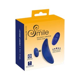 Smile - extra vékony, távirányítós bugyi vibrátor (kék)
