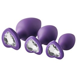 Flirts anal training kit - anál plug szett (3 db) (lila)
