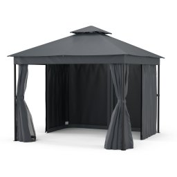 Blumfeldt Mondo Dual pavilon 3x3 dupla tetővel és szúnyoghálóval (GDI17-MondoDual3x3G)