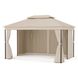 Blumfeldt Mondo Dual pavilon 3x4 dupla tetővel és szúnyoghálóval (GDI17-MondoDual3x4B)