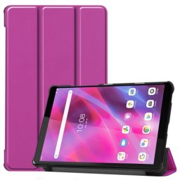 LEATHER Flip tok Lenovo Tab M8 (TB-8505F) / M8 3. generációs lila