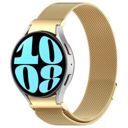 MILANESE Fémszíj a Samsung Galaxyhoz Watch7 (40mm / 44mm) arany