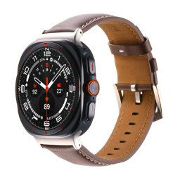 LEATHER Bőrszíj Samsung Galaxyhoz Watch Ultra 47mm sötétbarna