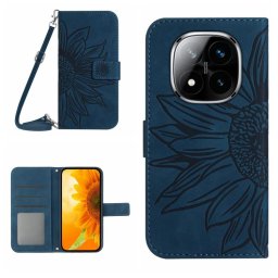 ART SUNFLOWER Pénztárca tok húzózsinórral Xiaomi-hoz Redmi Note 14 Pro kék