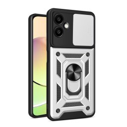 RING KAMERA Borító tartóval Samsung Galaxy A06 ezüsthöz