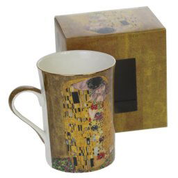 Klimt porcelán bögre - 250 ml - The Kiss